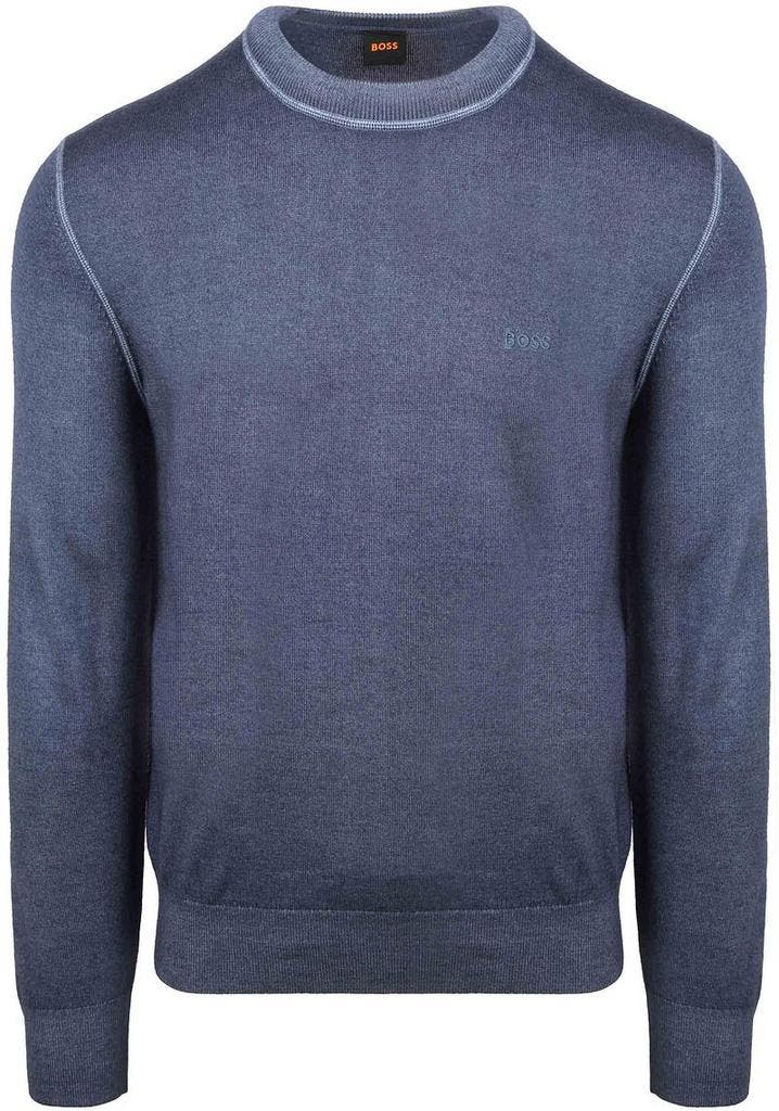 BOSS Trui Astefo Wol Blauw maat Maat 52/54 (L) Heren, Kleding | Heren, Truien en Vesten, Blauw, Nieuw, Maat 52/54 (L), Verzenden