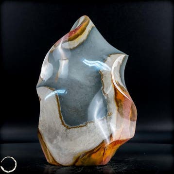 Polychrome Jaspis Flamme – zacht kleurenspel in een
