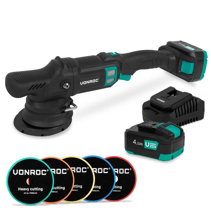 PRO Excentrische Polijstmachine 20V – Ø 125mm | Incl. 2x, Doe-het-zelf en Bouw, Gereedschap | Overige machines, Nieuw, Verzenden