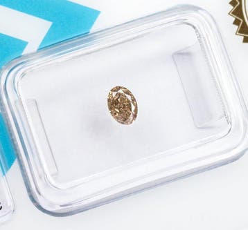 Zonder minimumprijs - 1 pcs Diamant (Natuurlijk gekleurd) -