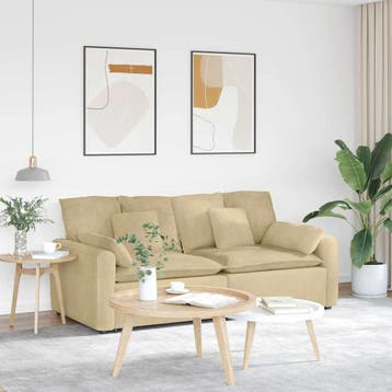 vidaXL Modulaire bank met kussens grijsgroen, Verzenden