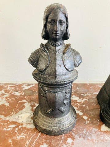 Openhaard accessoire - Smeedijzer - Jeanne d’Arc Andirons