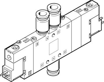 Festo 5/3 Échappement DAir Électrovanne QS-8 780L/Min -, Verzenden