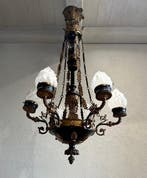 Lustre - Bronze, Verre, Antiquités & Art