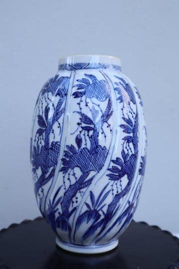 Vaas - Porselein - China - Kangxi (1662-1722) - Blauw en wit