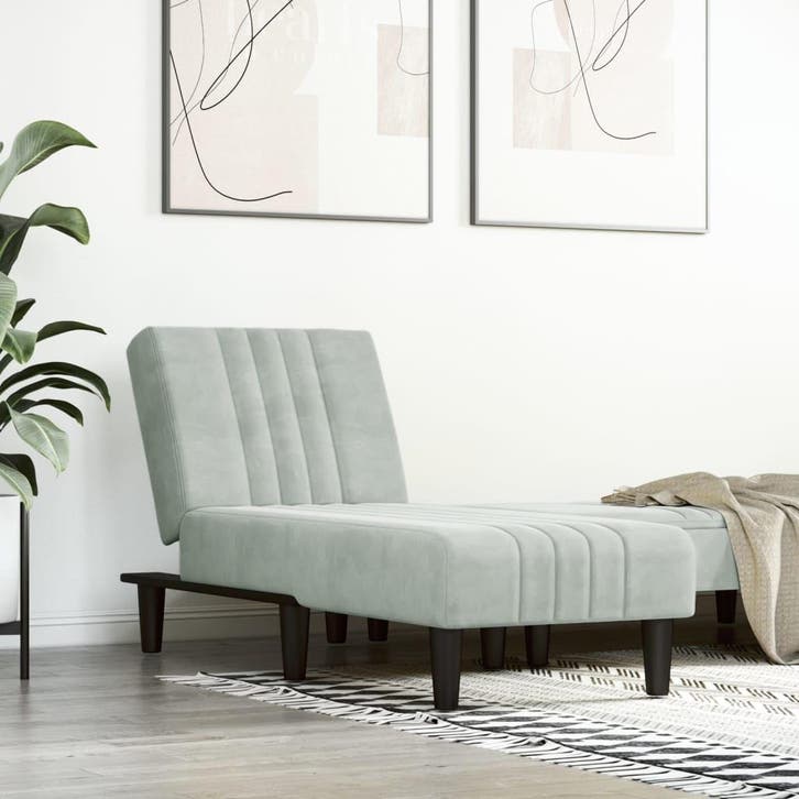 Chic Chaise Longue Grijs | Tweede Kansje, OP = OP!, Maison & Meubles, Canapés | Salons, Envoi