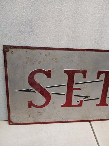 industriel Belge - Setri-plaat voor elektrische kast -, Antiek en Kunst