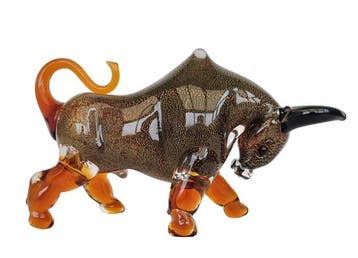 Beeldje - Bull - Glas
