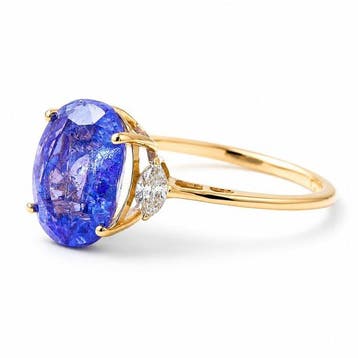 Zonder minimumprijs - Ring - 14 karaat Geel goud - 3.57ct., Nieuw
