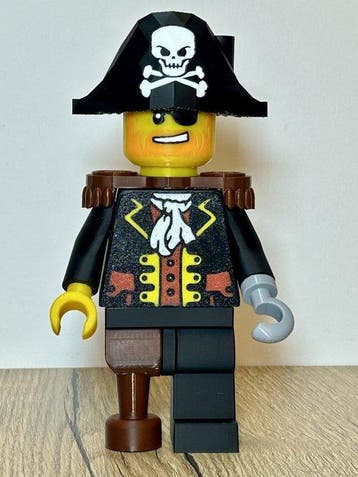 Fait maison - (MOC) Minifigure LEGO Pirate grand format 19, Nieuw