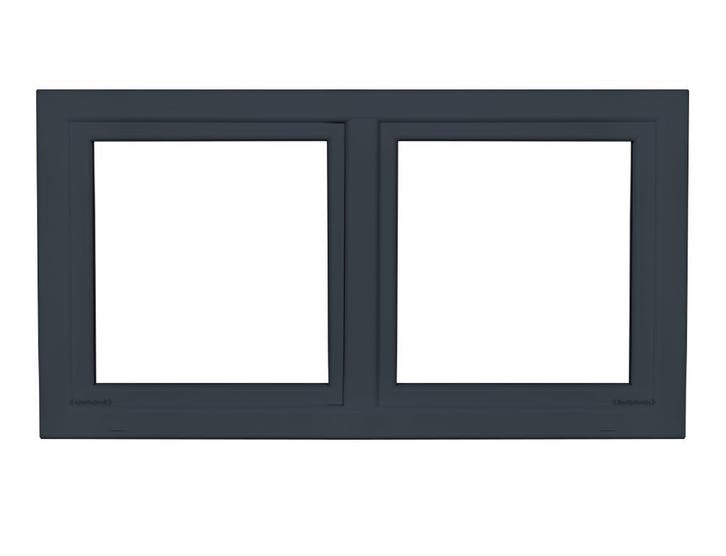 PVC raam draaikiep-draaikiep b150xh80 cm Antraciet, Doe-het-zelf en Bouw, Glas en Ramen, Dubbelglas, Nieuw, Gevelraam of Ruit