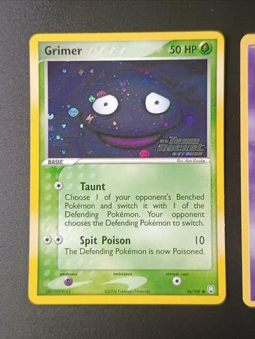 Pokémon - 2 Card - Mew & Grimer - WOTC, Nieuw