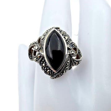 Zilver - Ring - Art Deco-herleving
