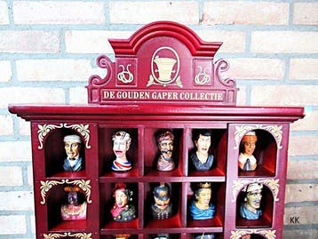 Beeld, Apotheek, zeldzame Handbeschilderde Golden Gaper