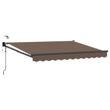 vidaXL Elektrisch Uitschuifbare Zonneluifel Taupe, Verzenden, Nieuw