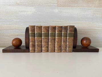 Boekensteunen - Amsterdamse School / 1930-1950 - Eik - Art, Antiquités & Art, Curiosités & Brocante