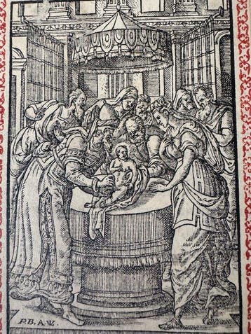 Nederlandse school (XVI) - La Circoncision du Christ, Antiek en Kunst