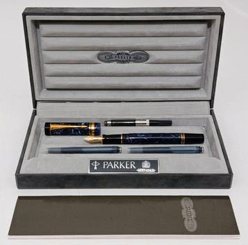 Parker - Duofold Blue Marble International - Stylo à plume, Nieuw