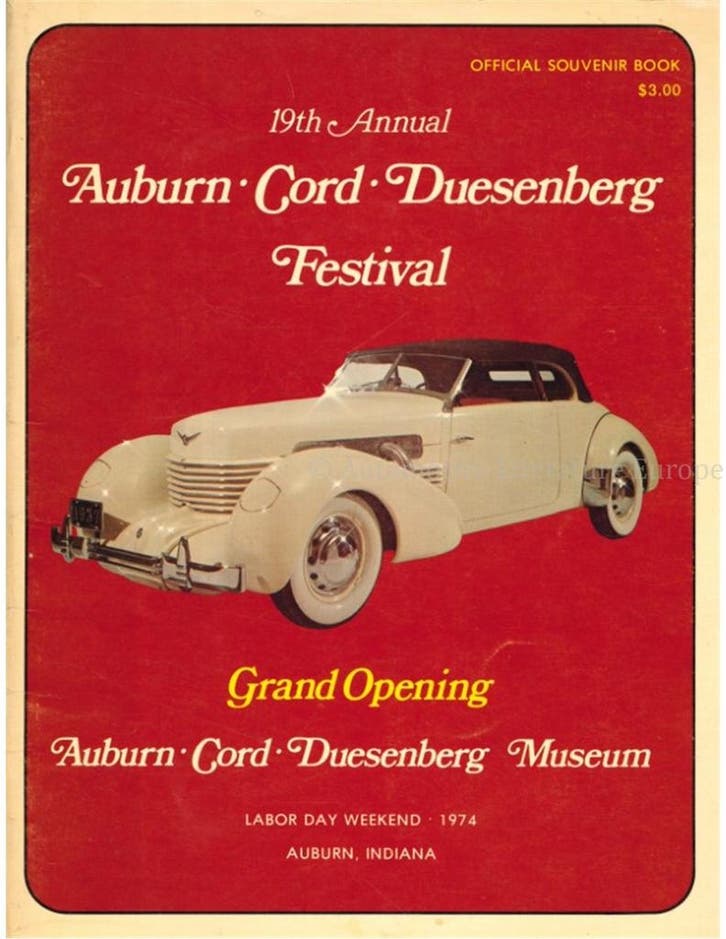 19th ANNUAL AUBURN - CORD - DEUSENBERG FESTIVAL, Boeken, Auto's | Boeken