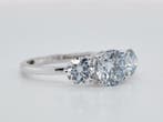 Zonder minimumprijs - Ring - 14 karaat Witgoud - 2.17ct. tw.