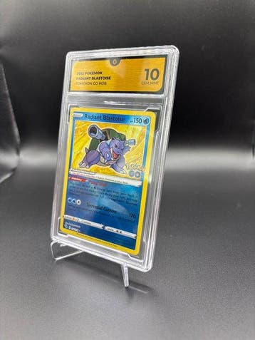 Pokémon - 1 Graded card - Radiant Blastoise 018 - GG 10 -, Hobby en Vrije tijd, Verzamelkaartspellen | Pokémon, Nieuw