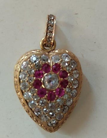 Hanger - 18 karaat Geel goud - 1.00ct. tw. Diamant
