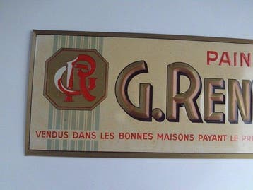 Pains DEpices G.Renwart - Peperkoek - Reclamebord - Metaal