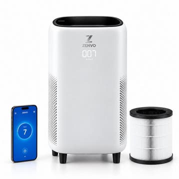 Zenvo Luxe Luchtreiniger met Wifi &amp; App – HEPA 13 Filter, Verzenden, Luchtreiniger
