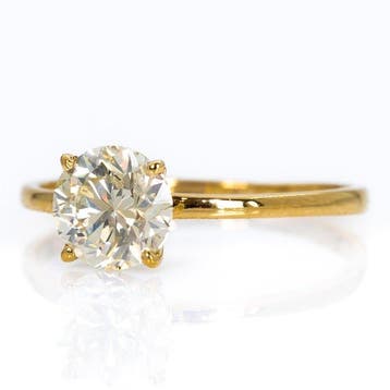 Zonder minimumprijs - Ring - 18 karaat Geel goud - 1.30ct., Nieuw