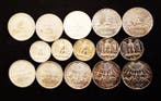 Italie. N 15 monete di argento 5 aqilotti, 5 caravelle, 5