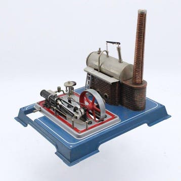 Moteur à vapeur - Wilesco , Duitsland - Métal, étain, cuivre