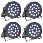 Party Light 4x Party-par181 DMX Gestuurde Led PAR, Muziek en Instrumenten, Licht en Laser, Nieuw