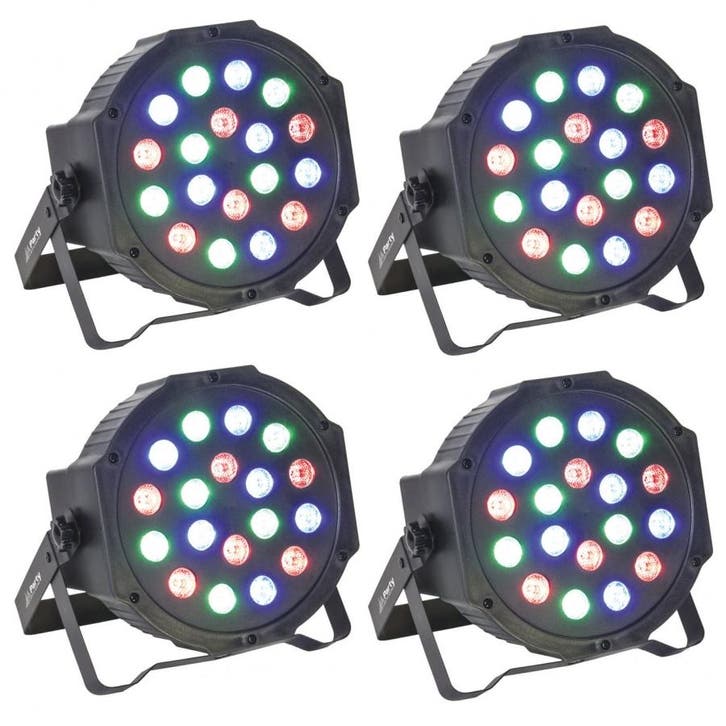 Party Light 4x Party-par181 DMX Gestuurde Led PAR, Musique & Instruments, Lumières & Lasers