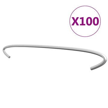 vidaXL Gabionhaken 100 st 50 cm gegalvaniseerd staal, Verzenden, Nieuw