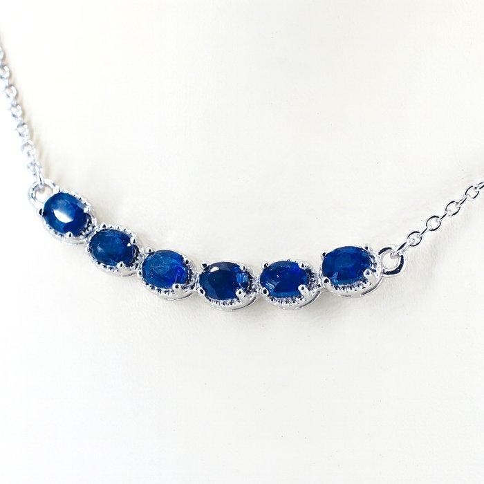 Sans prix de réserve - Collier Plaqué or Saphir - Or plaqué, Bijoux, Sacs & Beauté, Colliers