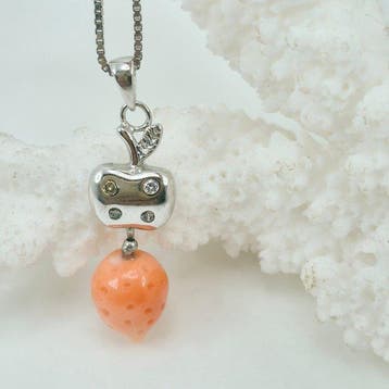 Koraal - Zilver, Zonder reservering - Ketting met hanger -