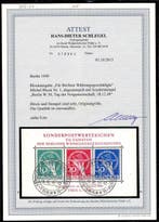 Berlijn 1949 - Blok met waardeschade uit de valuta-periode, Gestempeld
