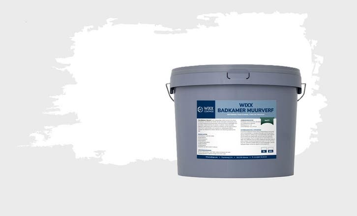Wixx Badkamer Muurverf Matt Wit 10L, Doe-het-zelf en Bouw, Verf, Beits en Lak, Wit, Nieuw, Verzenden