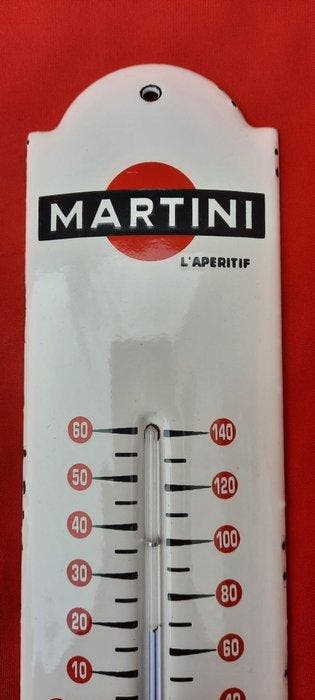 Aus Nachlass altes Martini - Thermometer - Metaal, Glas,, Antiek en Kunst