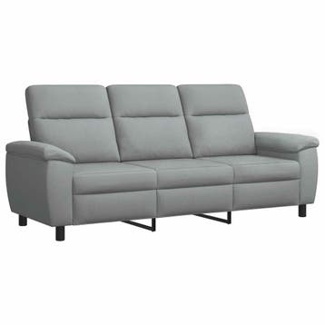 vidaXL bank / zetel Lichtgrijs 214 x 90 x 95 cm Stof, Huis en Inrichting, Verzenden, Nieuw