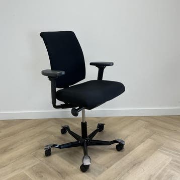 Hag H05 balans bureau NEN 1335, zwart, Ergonomisch, Gebruikt, Zwart, Bureaustoel