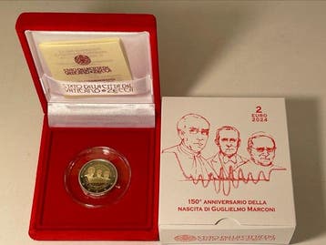 Vaticaan. 2 Euro 2024 Guglielmo Marconi Proof (Zonder