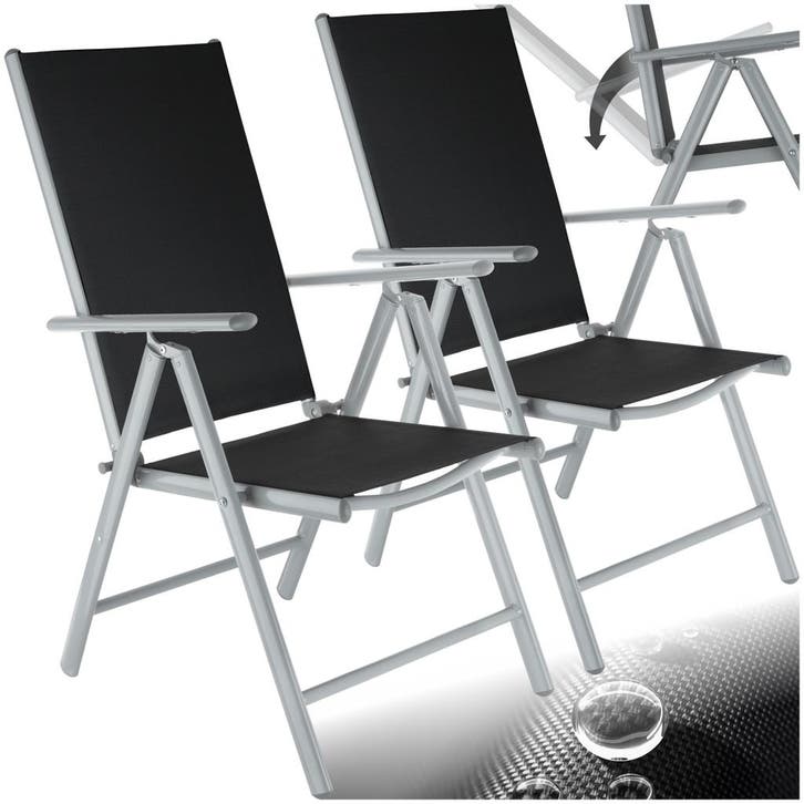 Opvouwbare tuinstoelen met verstelbare rugleuning, gaas, Jardin & Terrasse, Jardin & Terrasse Autre, Envoi