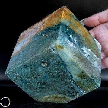 Bijzondere amazoniet-agaatkubus uit Brazilië – geometrie, Verzamelen