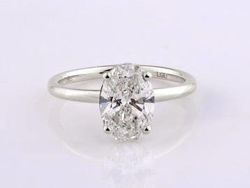Zonder minimumprijs - Ring - 14 karaat Witgoud - 1.03ct. tw., Nieuw