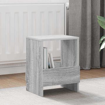 vidaXL Tijdschriftenrek Grijs Sonoma 35 x 30 x 45 cm, Verzenden, Nieuw