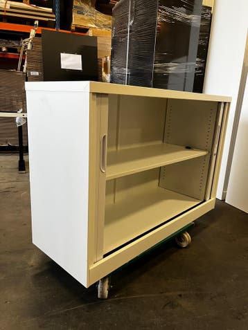 Archiefkast – Roldeurkast - Wit– Met slot - 80x120x45 cm, 100 tot 150 cm, Verzenden, Nieuw, Minder dan 100 cm