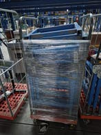 Rollenbaan frame 60cm breedte staal blauw gebruikt, Ophalen of Verzenden