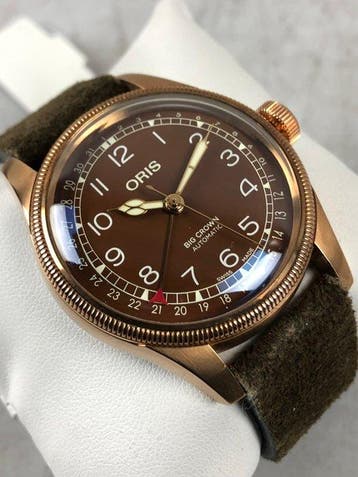 Oris - Big Crown Pointer Date Bronze Automatic - 01 754 7741, Nieuw