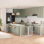 vidaXL Hondenhek inklapbaar met deur 10 panelen 800cm, Verzenden, Nieuw